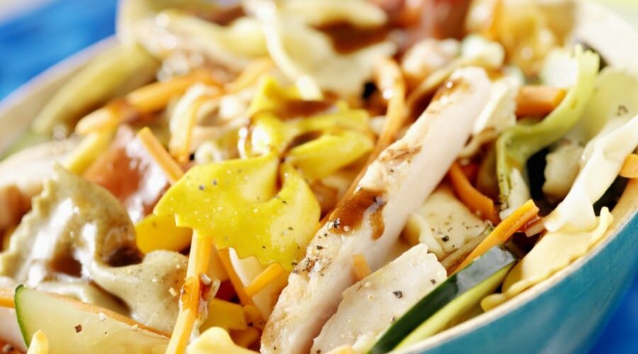 Chicken and vegetable pasta dish