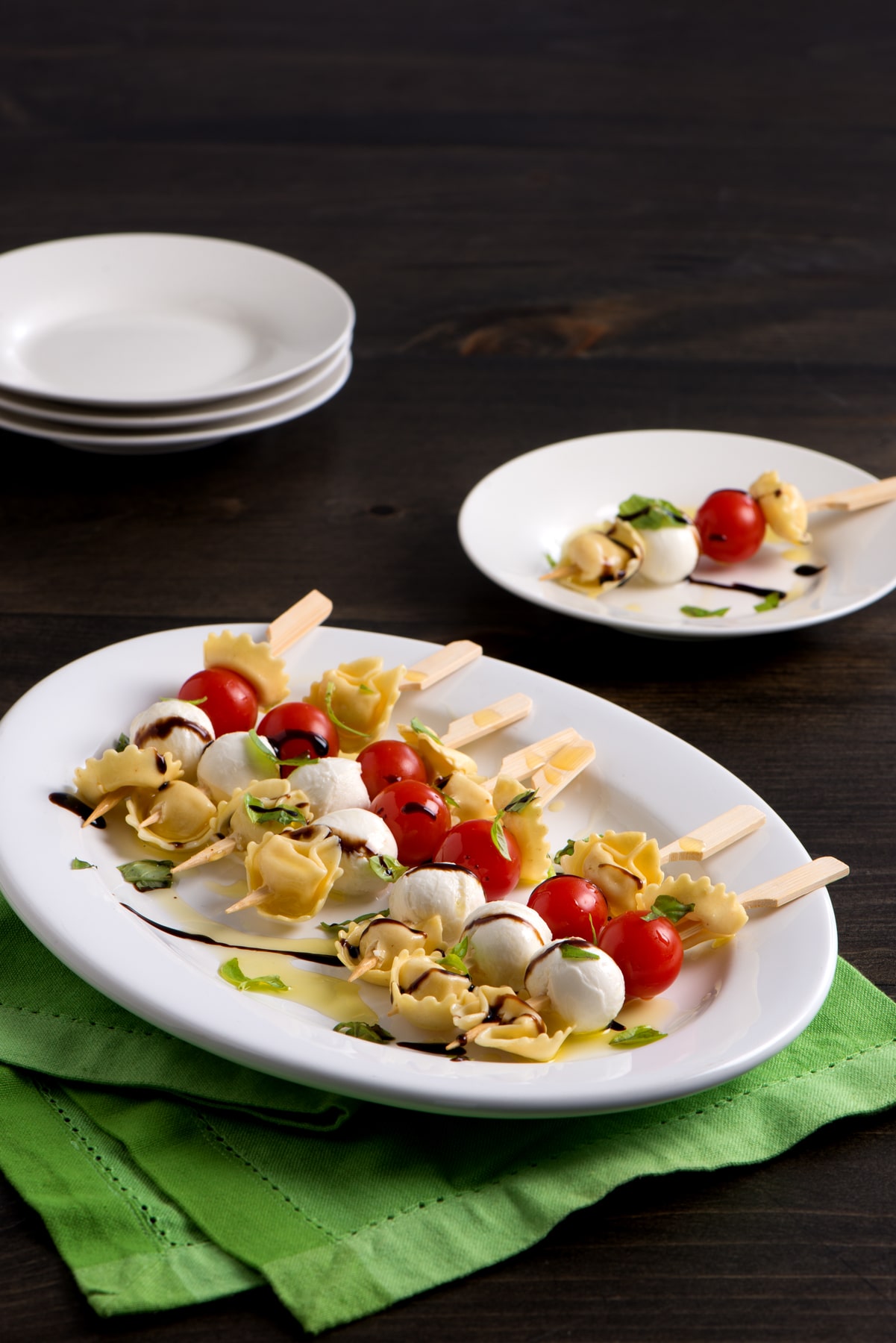 Tortellini Antipasto Skewers Share the Pasta