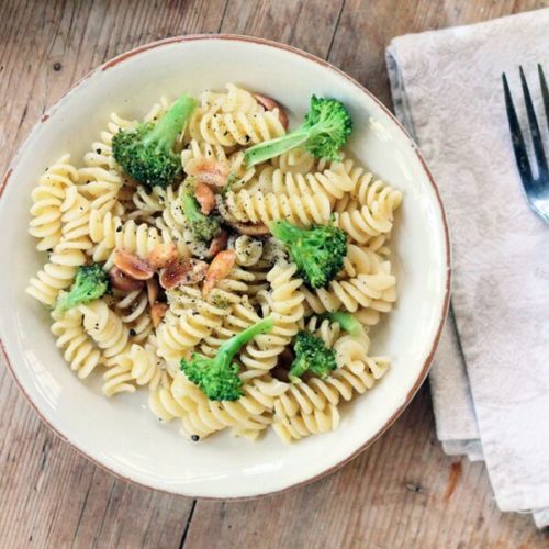 Fusilli with Broccoli & Peanuts Share the Pasta