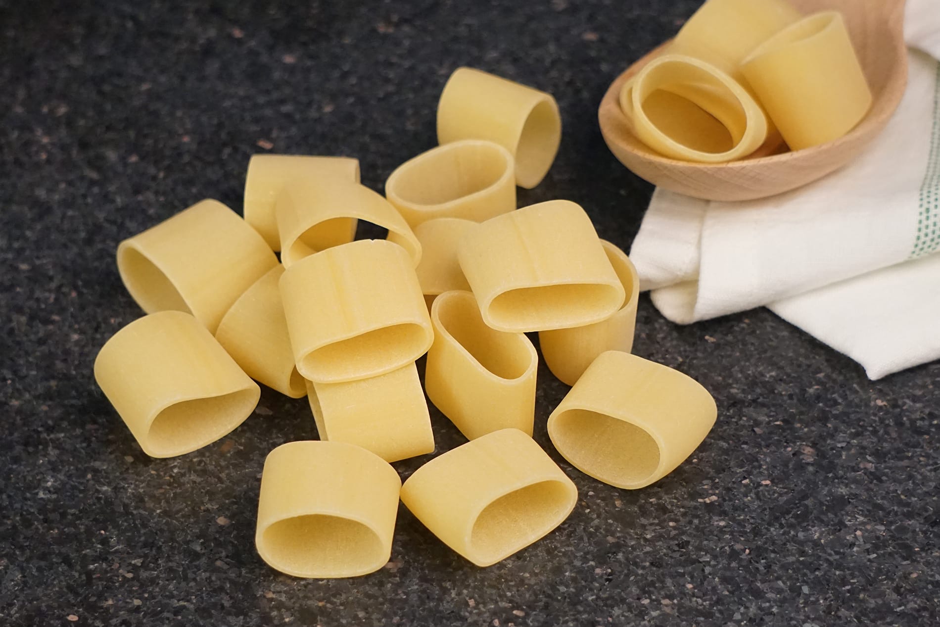 Tubular pasta on sale